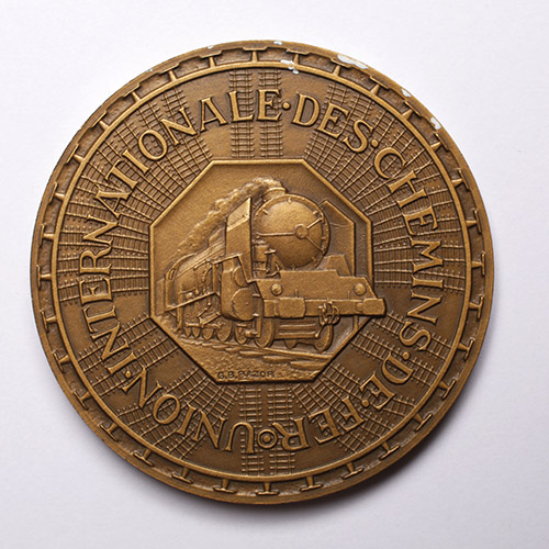Medal upamiętniający 7. zgromadzenie Międzynarodowego Związku Kolei (UIC) w 1948 r.