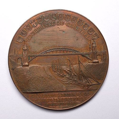 Medal upamiętniający otwarcie Kanału Kilońskiego – 19 – 22.06.1895 r.