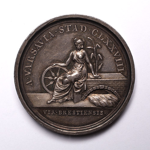 Medal upamiętniający budowę szosy brzeskiej – 1823 r.
